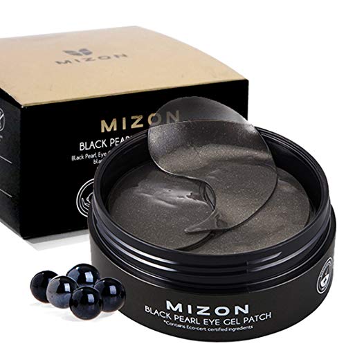 Mizon Black Pearl Eye Patches, Luxury Black Pearl & Diamond Extract, Under Eye