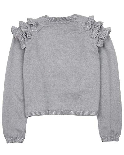 Boboli Girl's Knit Cardigan with Ruffled Shoulders, Sizes 4-162