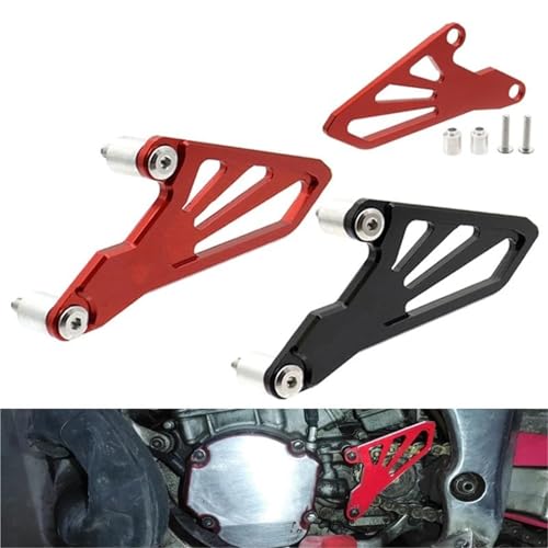 Cubierta de piñón delantera para Honda CR250R 2002-2007 protector de cadena CNC rojo de moto 2