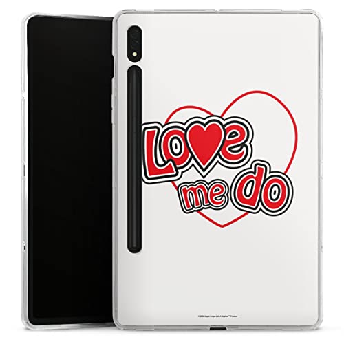 DeinDesign Coque en Silicone Compatible avec Samsung Galaxy Tab S8 Coque Coque pour Tablette Love Me Do The Beatles… - Les Beatles, Paul McCartney, John Lennon, RIngo Starr, George Harrison DeinDesign Coque en Silicone Compatible avec Samsung Galaxy Tab S8 Coque Coque pour Tablette Love Me Do The Beatles…