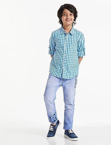 Image of Amazon Brand - Jam & Honey Boys Boys 100% Cotton Printed Half and Full Sleeves Shirt | Age 2-12 Years