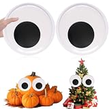 PETKNOWS 2Pcs 9 Inch Large Googly Eyes Self Adhesive Giant Wiggle Eyes Set