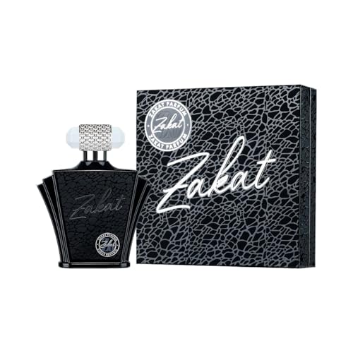Zakat Z6 Black Luxury Perfume with Crystal Embellished Cap, Elegant