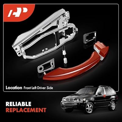 A-Premium Outside Door Handle Carrier Compatible with BMW E53 X5 2000-2006, Front Left Driver Side, Replace# 51218243615