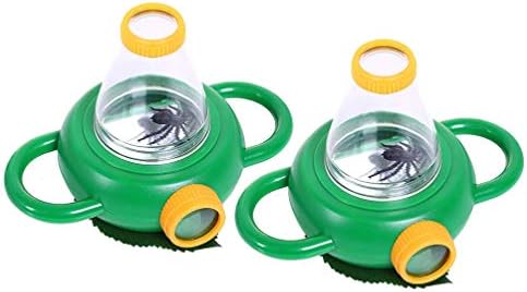 2pcs Observation Box Magnifying Bug Viewer 2 Way Children Backyard Outdoor Nature Exploration Magnifier Catcher Container Toy