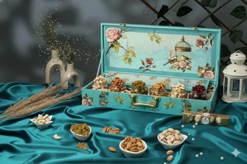 Image of Browntree Dry Fruit Gift Hamper - Maharani Special - 600g + Premium Chocolate + Festive Diya | Perfect Festive Royal Gift Box for All Celebration |Elite Designer Box for Festive Gifts & Corporate Events | Unique Corporate gift Hampers