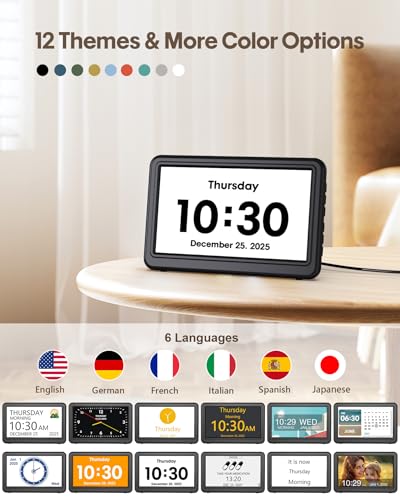 7 Large Display Digital Calendar Clock