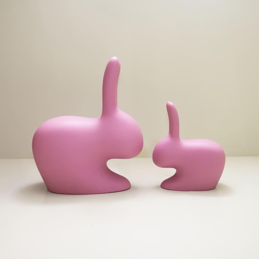 QEEBOO Królik krzesło dla niemowląt, jasnoszary, 45,3 x 26,2 x 52,7 cm