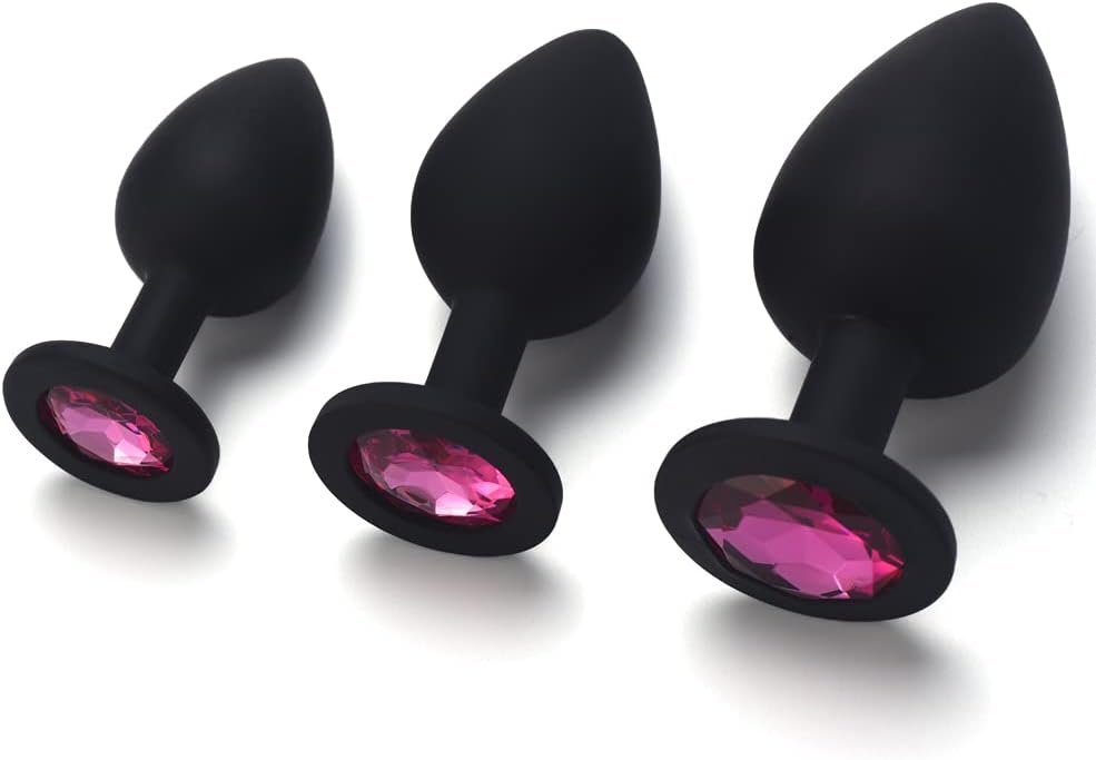 Sansila 3PCS 3pcs Amal Trainer Set for Women Men Butt Pl'ug Sports Suit for All Suitable Play Women, Men Set mhgj001