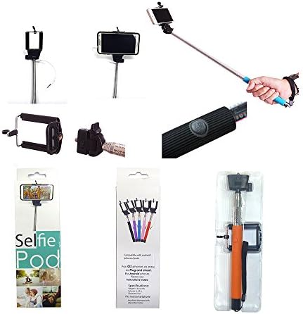 Selfie Stick-Stainless Steel Adjustable Phone Clamp for Selfie, Designed for Self-shooting by Iphone, Digital Camera and Android Phones, Best Selfie Stick, As Seen On TV