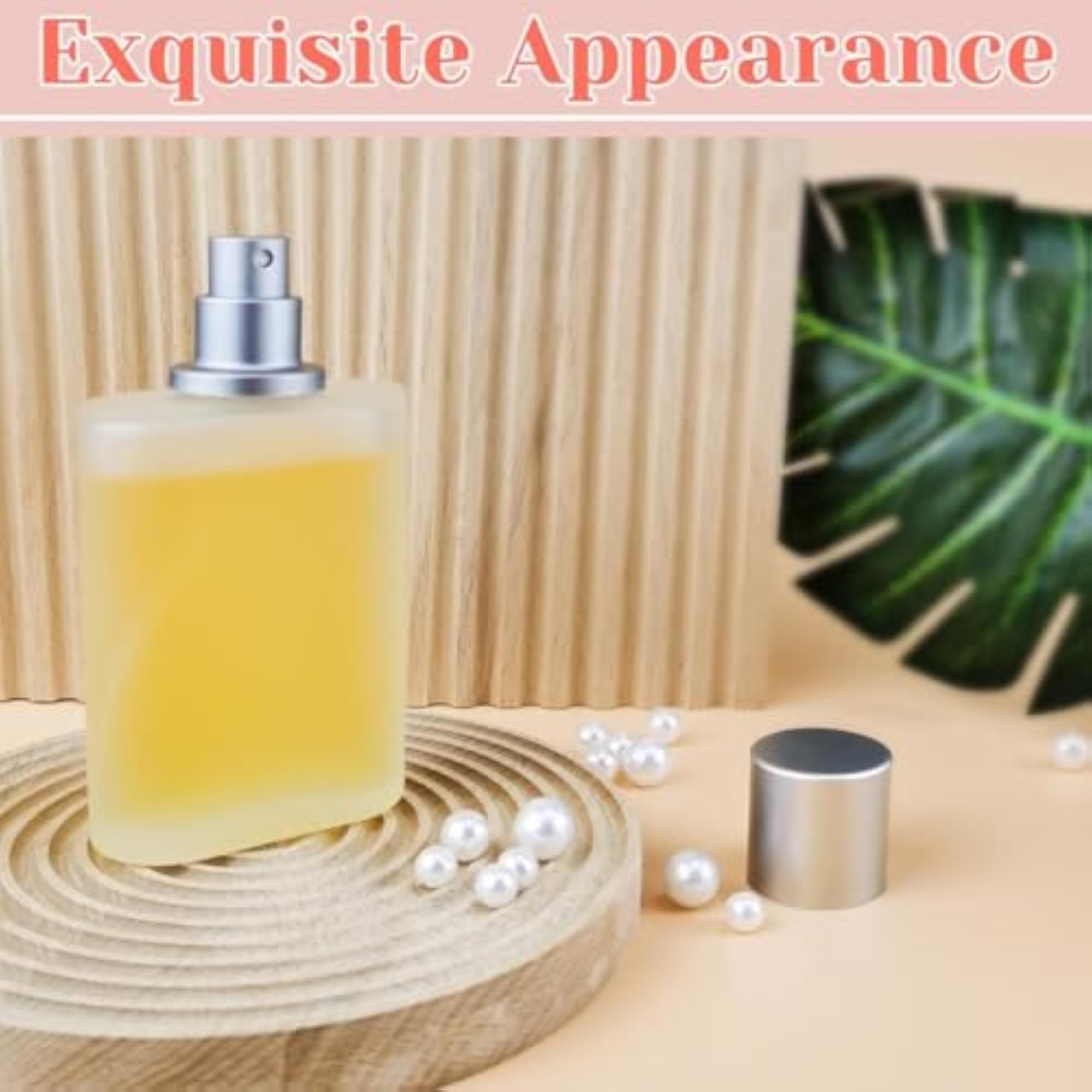 4Pcs 50ml Clear Glass Perfume Atomiser Spray Bottles Set
