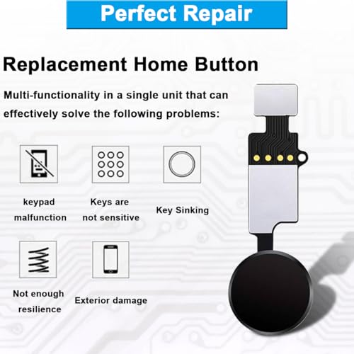ZHUROUPU Home Button Replacement for iPhone 7/7Plus/8/8Plus - Image 3
