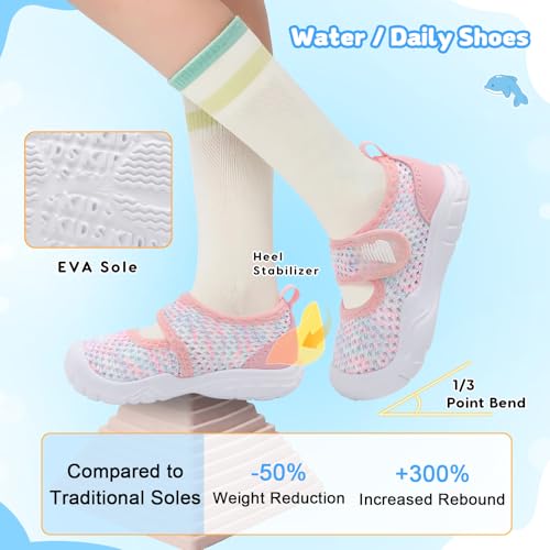 Image of BARERUN Toddler Water Shoes Infant Baby Swim Shoes Kids Barefoot Sandals