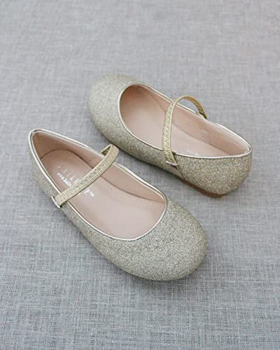 KAILEE P Soft Glitter Mary Jane Ballet Flats, Flower Girls Flats, Toddler Girls Flats, Birthday Shoes, Party Shoes3