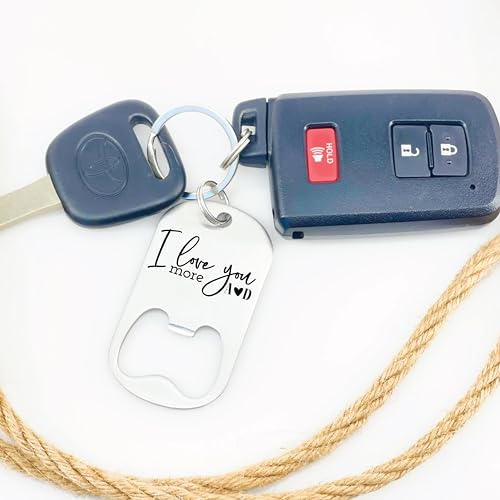 Sm Design Personalized Boyfriend Gift I Love You More Bottle Opener Keychain Gift Idea For Him Gift Personalized Christmas Gift More-Bottle thumb #1