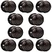 Probrico Flat Ball Style Oil Rubbed Bronze Finish Single Dummy Door Knobs Handle Set Handware, 10 Pack