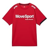 [ムーブスポーツ] 半袖シャツ デサント 丸首 バレー クルーネック【EC限定】 吸汗速乾 ストレッチ トレーニング MOVESPORT 半袖シャツ ST6SHTZ3MB_RD00_S