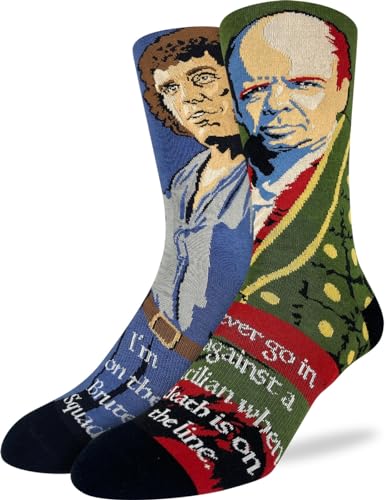 Good Luck Sock Men's The Princess Bride, Vizzini & Fezzik Socks, Adult, Shoe Size 8-13