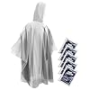 Hagon PRO – Ponchos de lluvia desechables para adultos (paquete de 5)