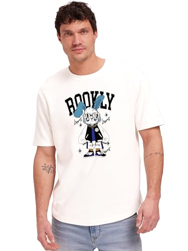 Image of JUARI BE A GENTLEMAN Men's Printed Cotton T-Shirt - Round Neck, Regular Fit, Soft & Comfortable - Trendy Casual Half Sleeve T-Shirt for Everyday Wear - Stylish & Breathable Fabric for All-Day Comfort