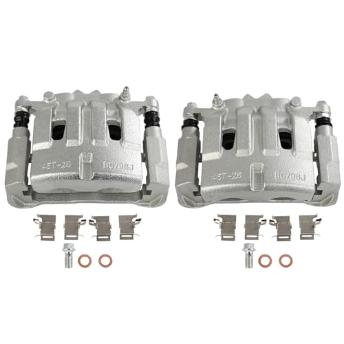 Image of SCITOO 18B5508 18B5509 Front Brake Calipers With Bracket Compatible For Jeep For Cherokee 2014-2023