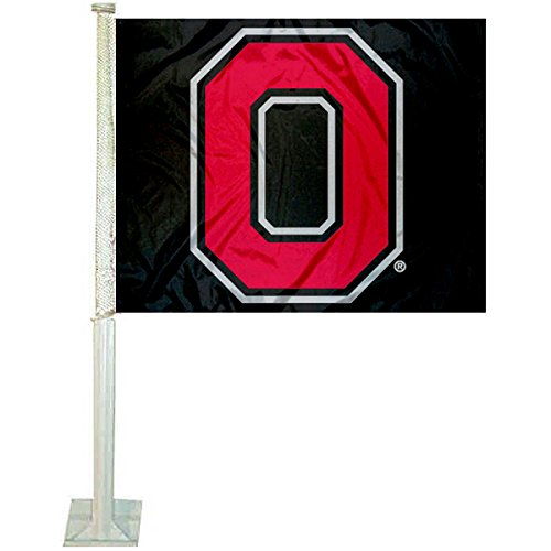 College Flags & Banners Co. OSU Buckeyes Block O Car and Auto Flag