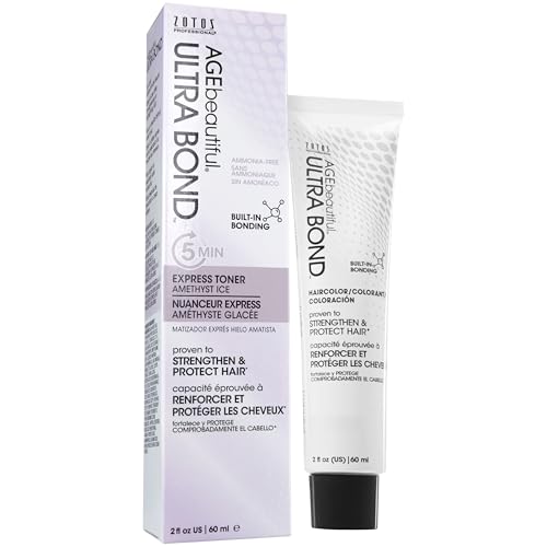 Image of AGE beautiful Hair Toner for Gray Hair, 5-Minute Demi Cream Toner, Neutralizes Yellow Tones, Blends & Enhances Soft Gray, Ammonia-Free Professional Color for Shine