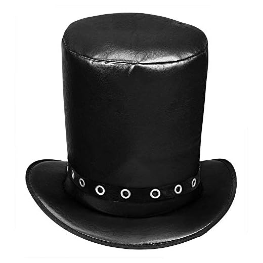 WIDMANN 03609 ? Sombrero de Cilindro en imitación de Piel para Adultos, One Size