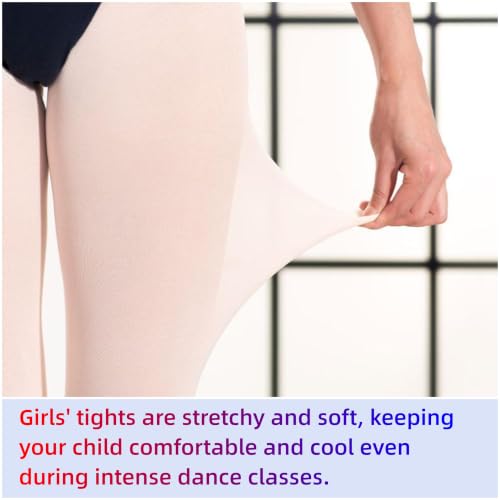 Image of DIPUG Girls Ballet Tights Convertible Dance Tights for Toddler
