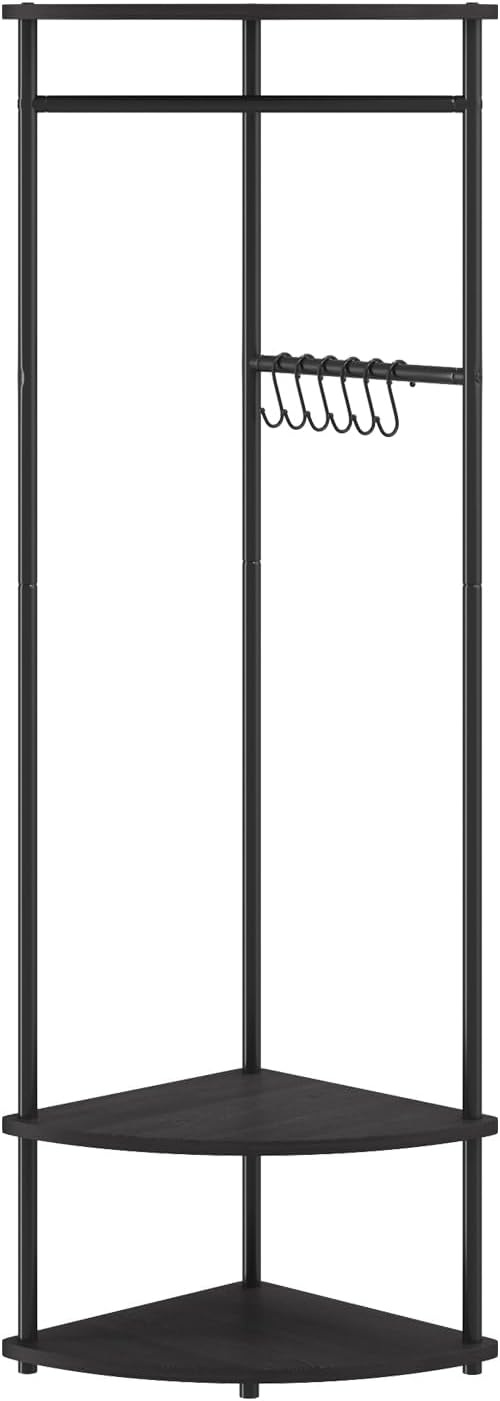 Amazon.com: Coat Rack with Shelves, Corner Hall Tree Clothes Rack ...
