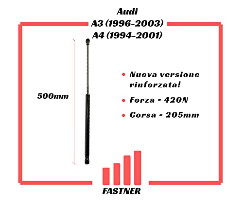 Fastner Compatibile con Audi Coppia Ammortizzatori...