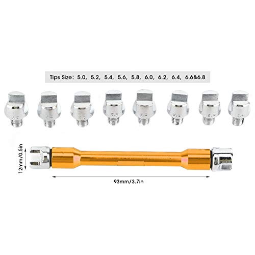 Chave de raio de motocicleta, conjunto de chaves CNC 5,0-6,8 Comprimento 93 mm/3,7 polegadas para a
