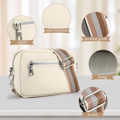 Small Crossbody Bag Women,Vegan Leather Shoulder Handbags Wallet Satchel Purse with 2 Adjustable Strap4