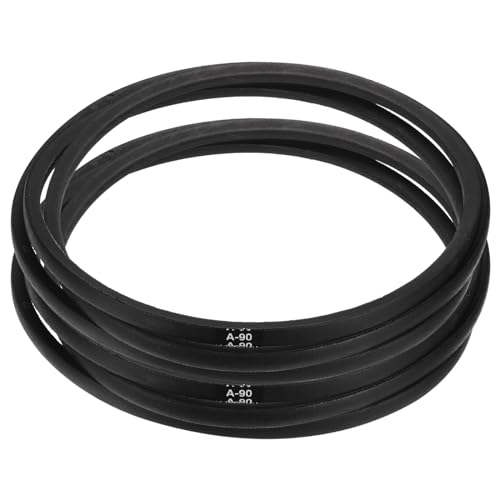 Image of uxcell 2pcs A90 or 4L920 Classic Wrapped Rubber V-Belt, 90 inch(2286mm) Inside Circumference, A Profile V Belt