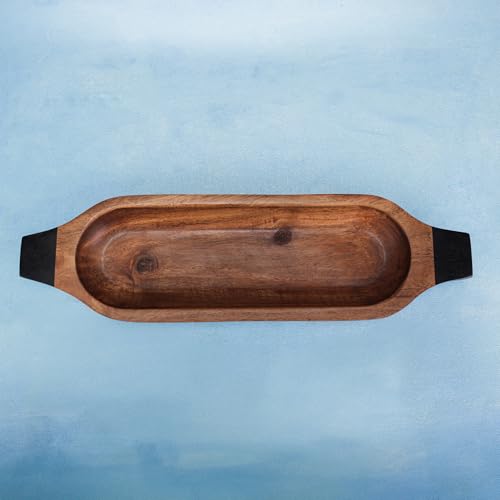 Image of Paddle Up Serving Tray | Wooden Tray for Kitchen & Dining, Decorative Tray for Home Decor, Coffee Table & Multipurpose Serving Tray