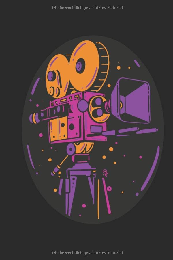 Retro Vintage Filmkamera Notizbuch für Filmemacher A5…