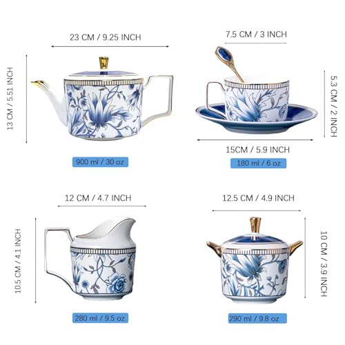 Acmlife Bone China Tea Set For Adults thumb #6