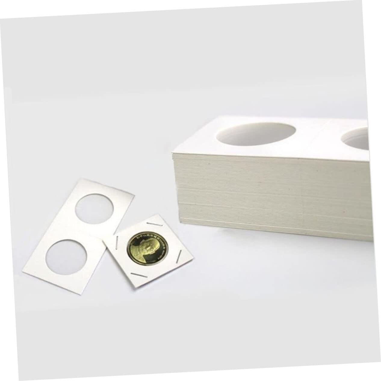 Amazon.co.jp: Alasum 300個 コインホルダー コインペーパークリップ スタンプホルダー 収納紙 : ホビー