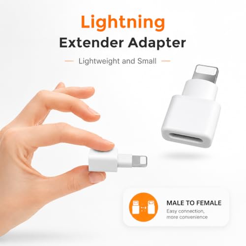 Image of Verilux 2 Pack Lighting to Type C Converter, Type C to Lighting Connector with Charging, Audio and Data Transfer, iPhone Charger Extension Male to Female Dock Extender for iPhone 14 13 12 11 X XS XR