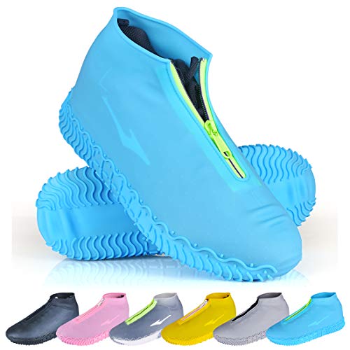ydfagak Shoe Covers Waterproof Reusable Foldable Not-Slip Rain Shoe Covers with Zipper,Shoe...