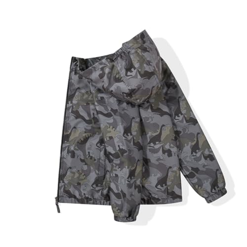 Image of SNOW DREAMS Boys Waterproof Rain Jacket Windbreaker Lightweight Coat Kids Raincoat Outerwear
