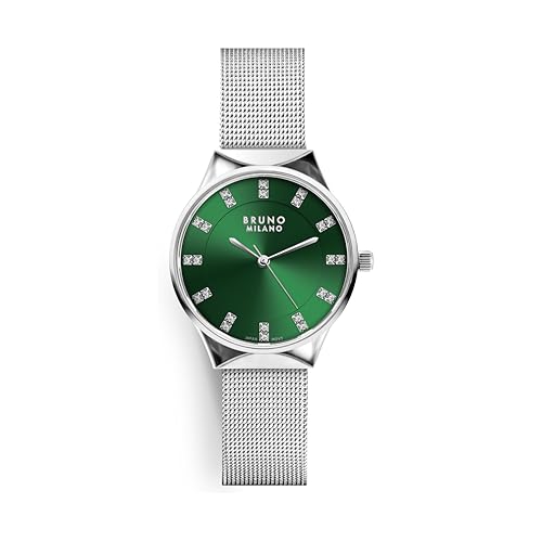 Image of BRUNO MILANO Stylish Watches Mesh Band Shiny Dial for Women and Girls