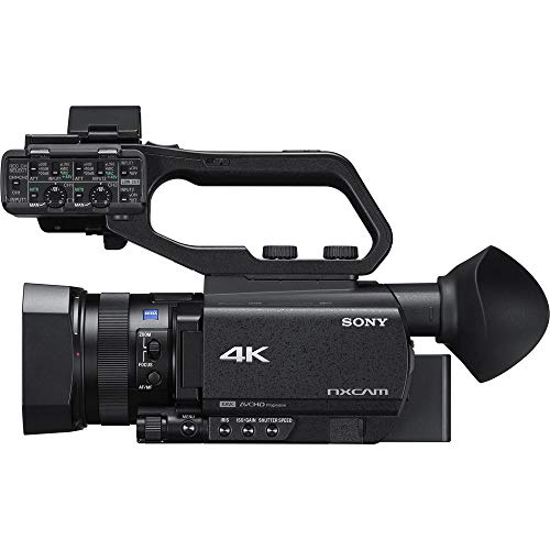 Sony HXR-NX80 Full HD NXCAM with HDR and Fast Hybrid AF (HXR-NX80) with 16GB Memory Card, Extra Battery and Charger, UV Filter, LED Light, Case and More. - Starter Bundle