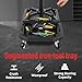 Faitaliicy Mechanic Stool with Wheels, Heavy Duty 330LBS Rolling Garage Stool with Round Base and 360° Casters, Iron Tool Tray, Adjustable Garage Stool on Wheel for Car Mechanics, Workbench