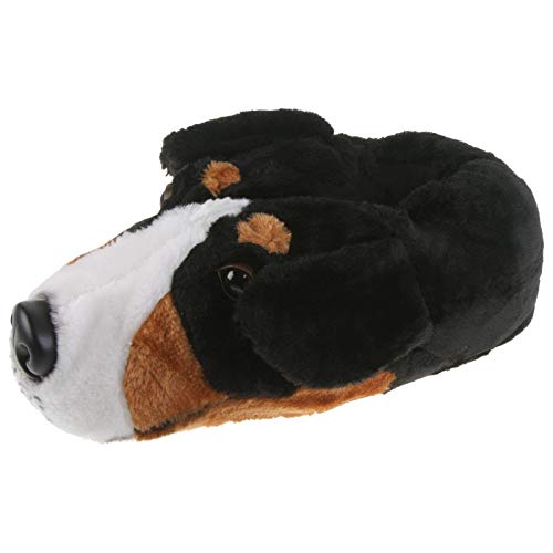 Tierhausschuhe Unisex Hausschuhe Berner Sennenhund, Schwarz, 38/39, TH-Bernersennen