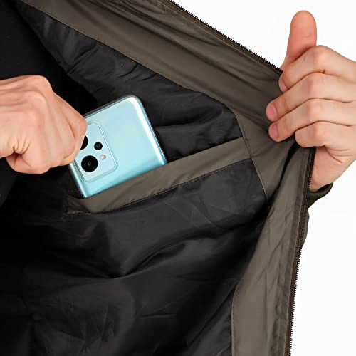 Image of Leather Retail Mens Solid Polyester Winter Jacket
