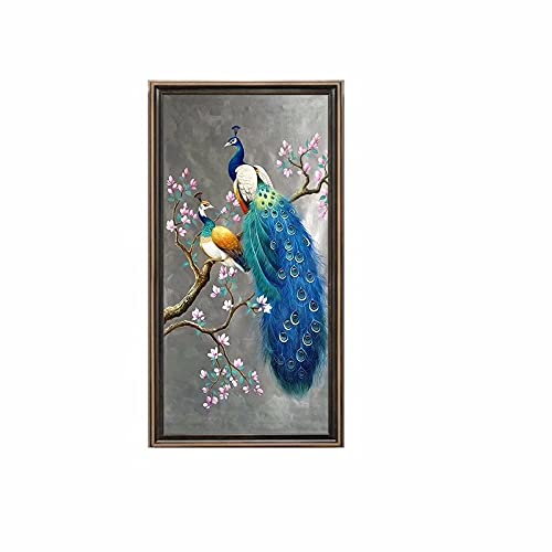 Diamond painting paon mâle kit complet 40x100cm pour broderie strass salon