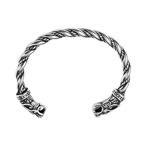Pulsera vintage trenzada estilo vikingo para hombre miniatura 1