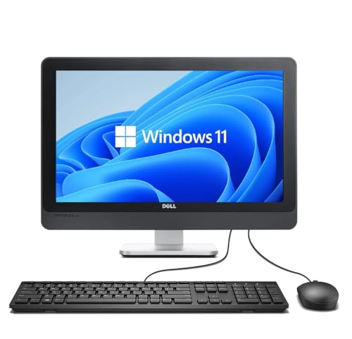 Dell OptiPlex 3030   Ordenador de sobremesa todo en uno, PC de 19,5 pulgadas, Intel Core i3 4170, 8 GB de RAM, 256 GB SSD, WiFi, Bluetooth, teclado QWERTY de EE.UU., Windows 11 Pro (reacondicionado)