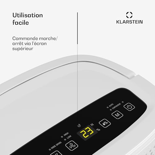 Dryfy 10 Déshumidificateur 10 /jour 12 M² 80 M³h Minuteur Réservoir D'eau Mobile - vue 6